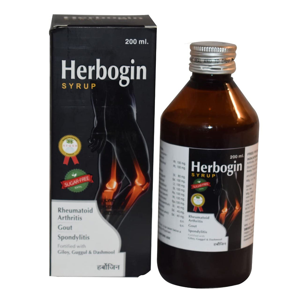 Drugs Lab Herbogin Syrup For Joint Pain | Sugar Free | 450 ML