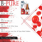 B.Pure Blood Purifier – 200ml Syrup | Reduces Pimples and blemishes | Prevents Acne | Remove Allergy 100% Safe, Ayurvedic Formula for Glowing Pimple free skin | Pack of 2