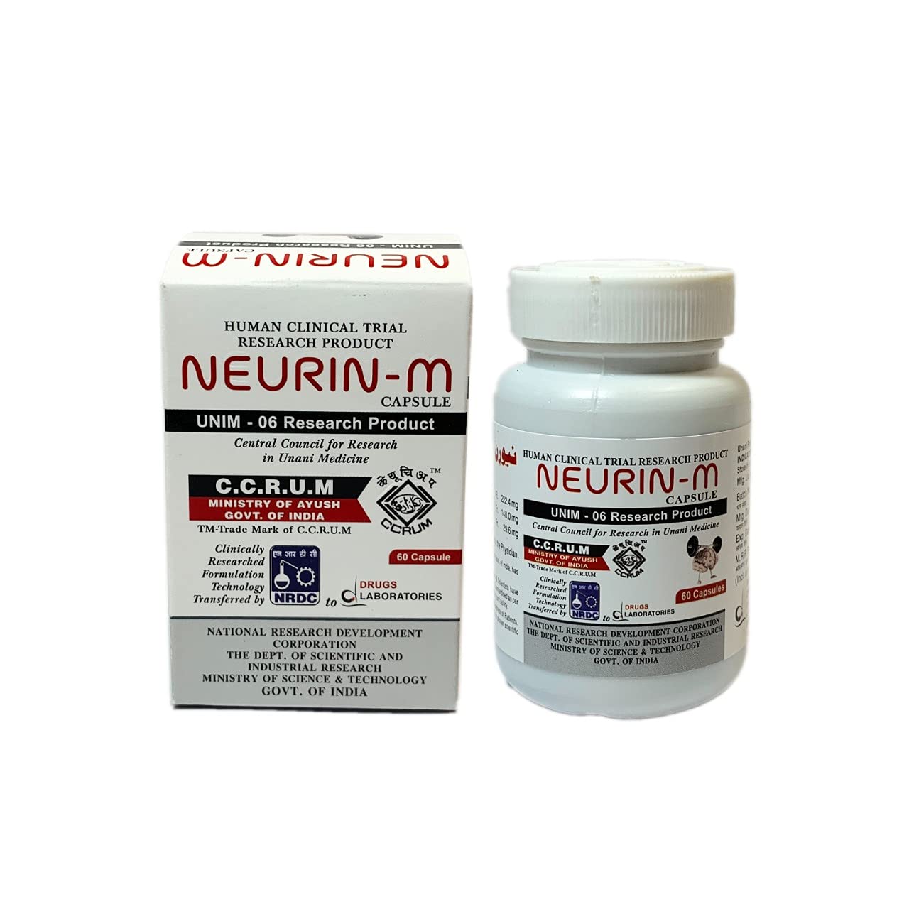 Drugs Lab Neurin-M Capsules For Healthy Brain Function - 60 Capsules