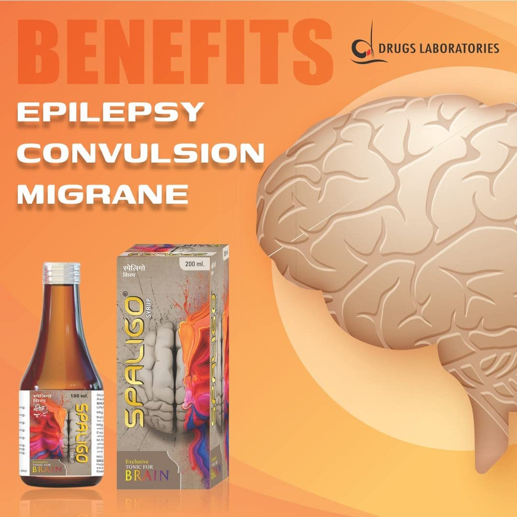 Spaligo Tonic For Brain  450 ML Syrup | Helps with Focus | Memory | Clarity | Suitable for Men, Women & Children