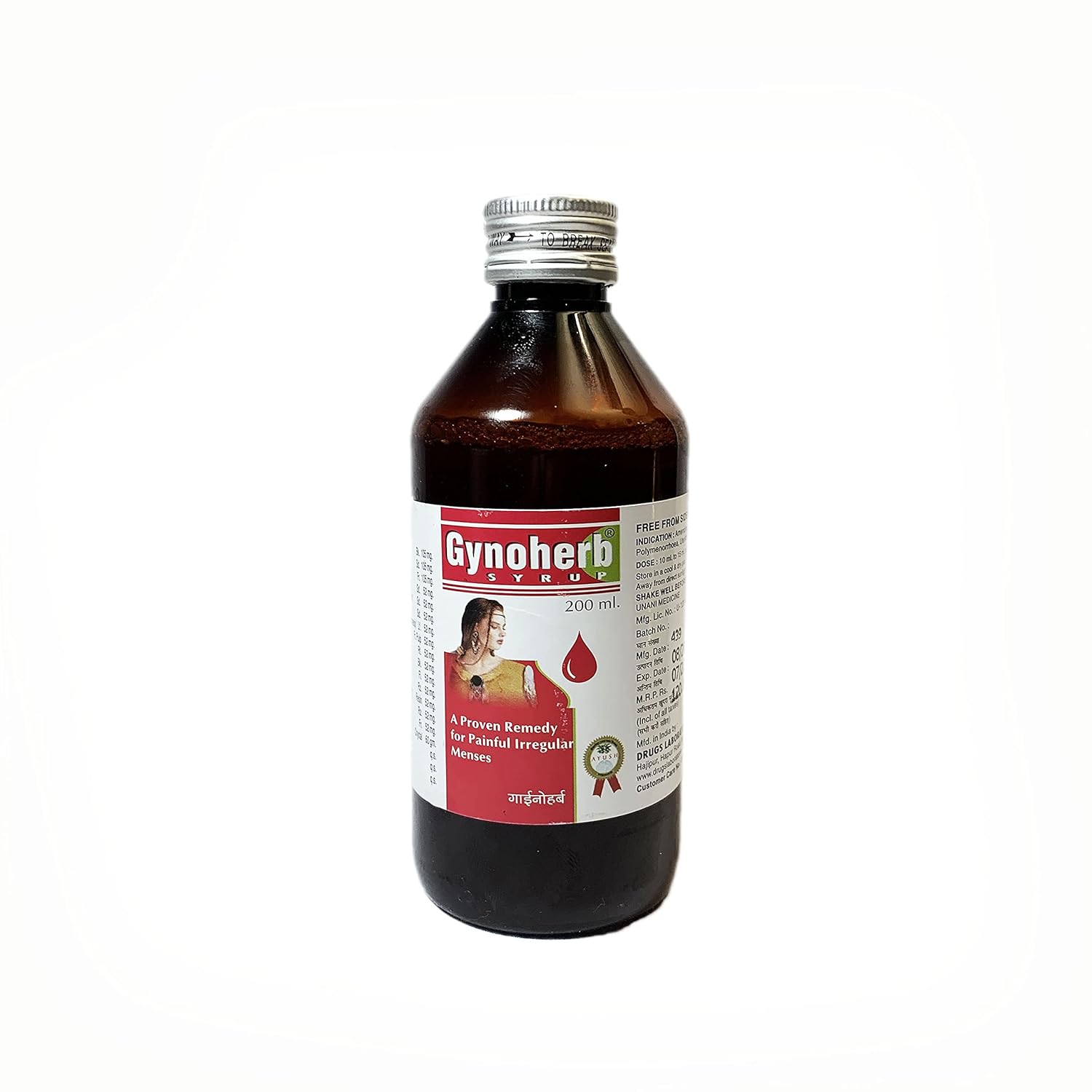 Drugs Lab Gynoherb Syrup 200 ML (Pack of 2)