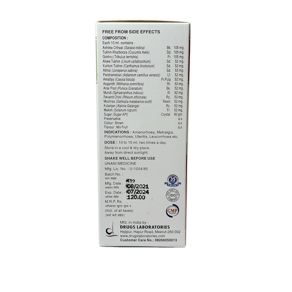 Drugs Lab Gynoherb Syrup 200 ML (Pack of 2)