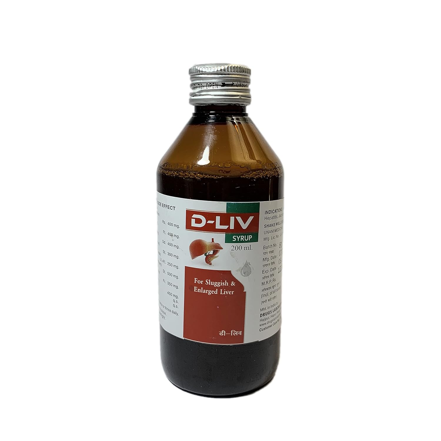 Drugs Lab D-Liv Syrup For Liver - 200 ML