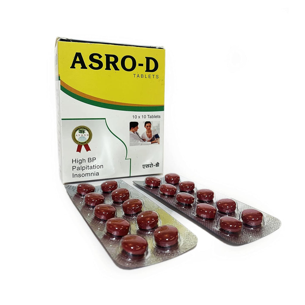 Drugs Lab ASRO-D Tablets | High BP | Palpitation | Insomnia | 100 Tablets