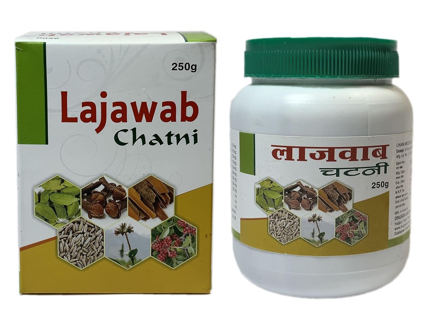 Drugs Lab Lajawab Chatni For Constipation | Acidity | Indigestion | Appetite | 125gm (Pack of 2)