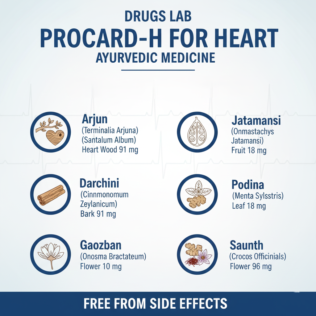 Drugs Lab Procard-H For Heart - Quantity - 10 Strips x 10