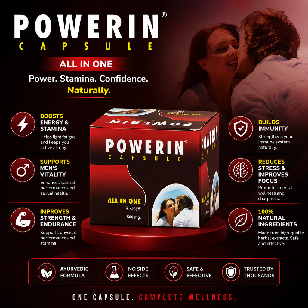 Powerin Capsule - Benefits Infographic