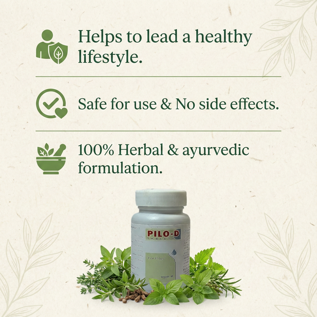 Drugs Labpo PILO-D Piles Relief Tablets - Pack of 60 Tablets