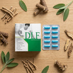 DLF Capsules - Product with Herbal Ingredients Flat Lay