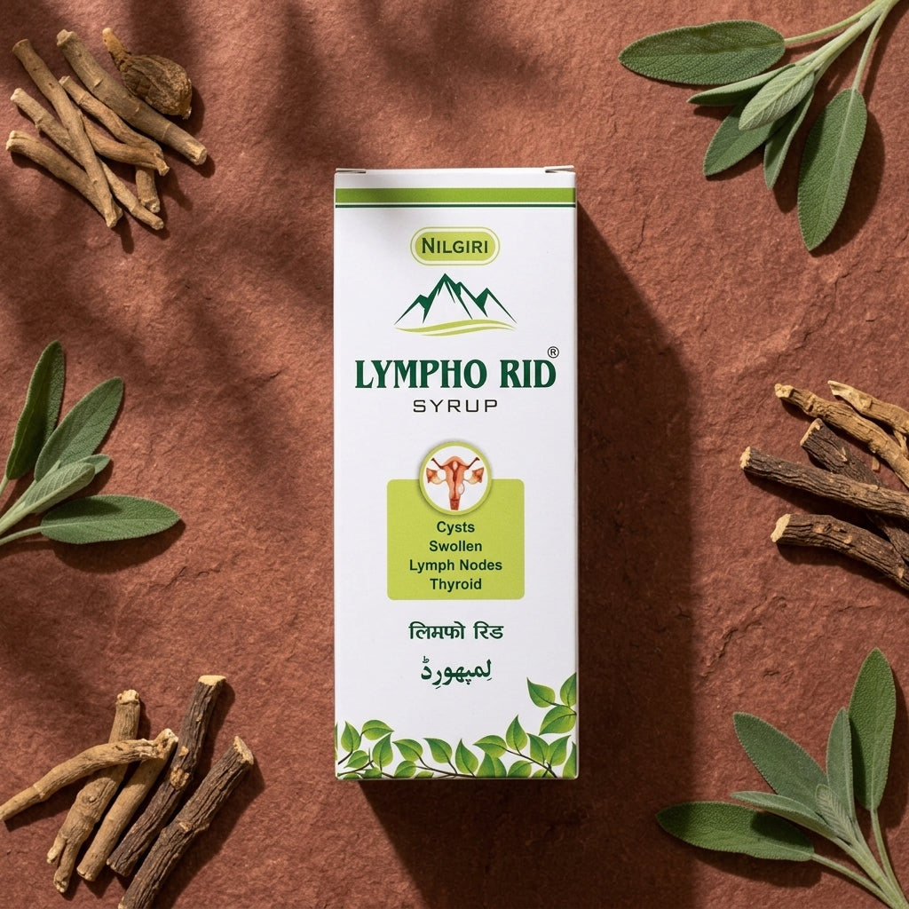 Lympho Rid Syrup - Woman Holding Product