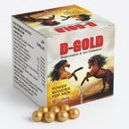 D-Gold - White Background Product with Golden Pills