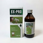 EX-PRO Syrup 200ml - Bedside Lifestyle Shot with Box