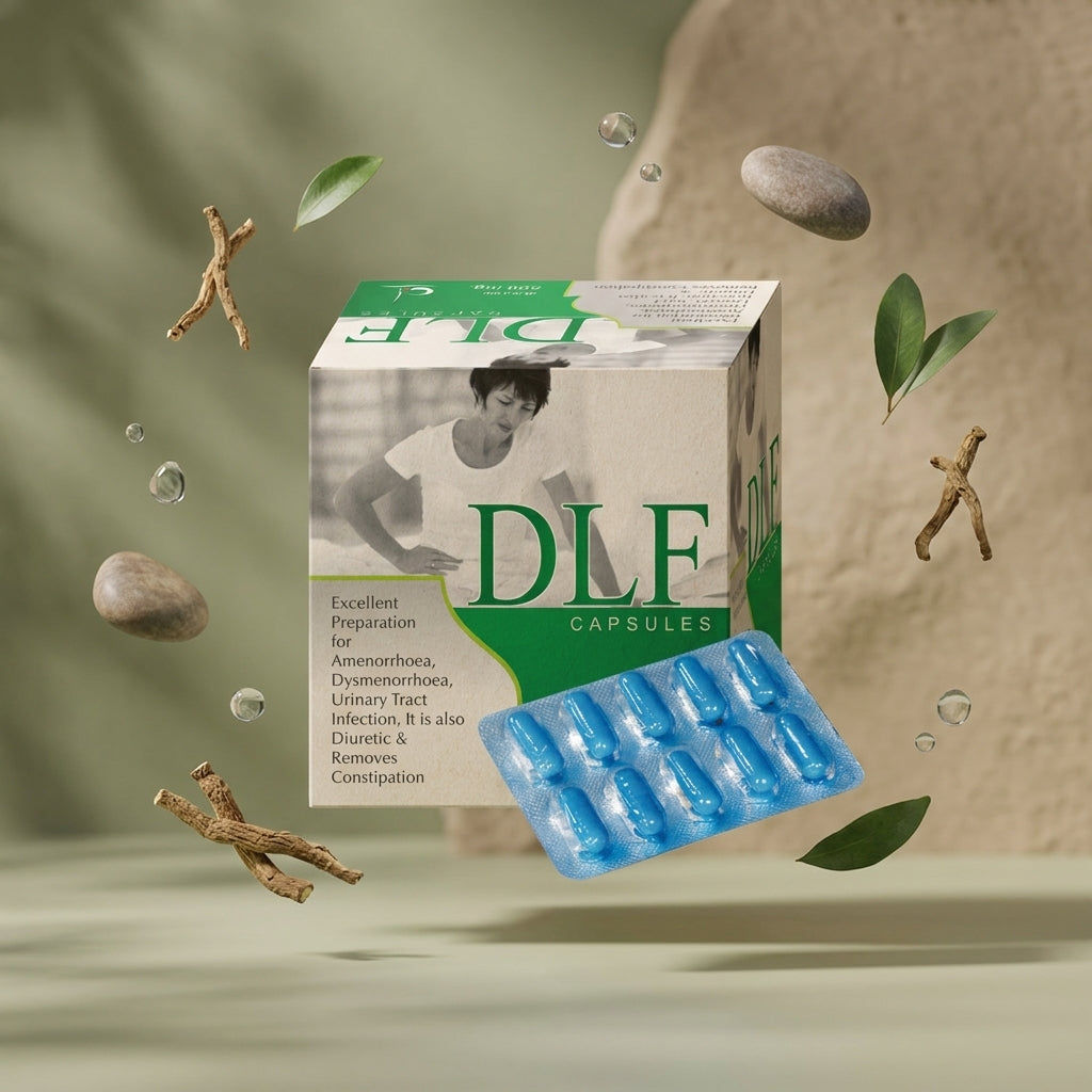 DLF Capsules - Floating Herbs Lifestyle Shot