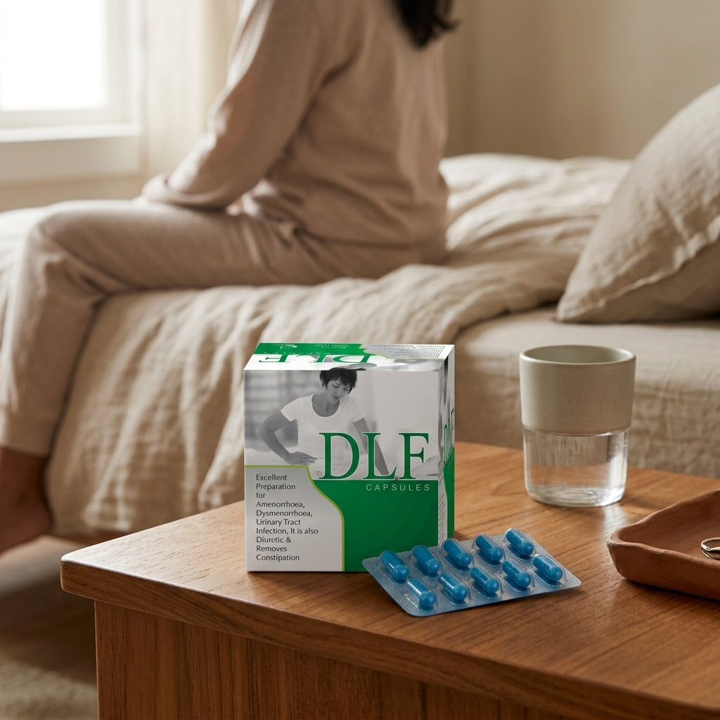 DLF Capsules - Bedside Lifestyle Shot with Woman
