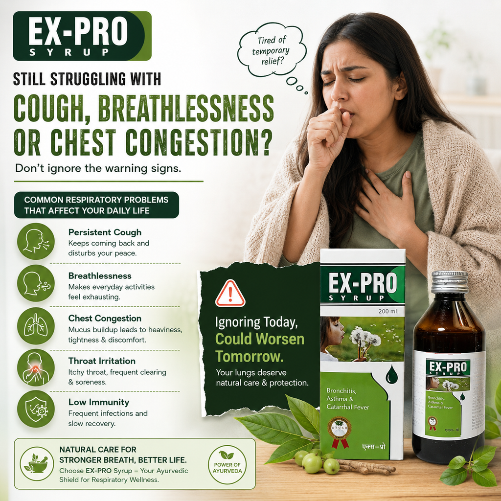 EX-PRO Syrup - Respiratory Problems Infographic